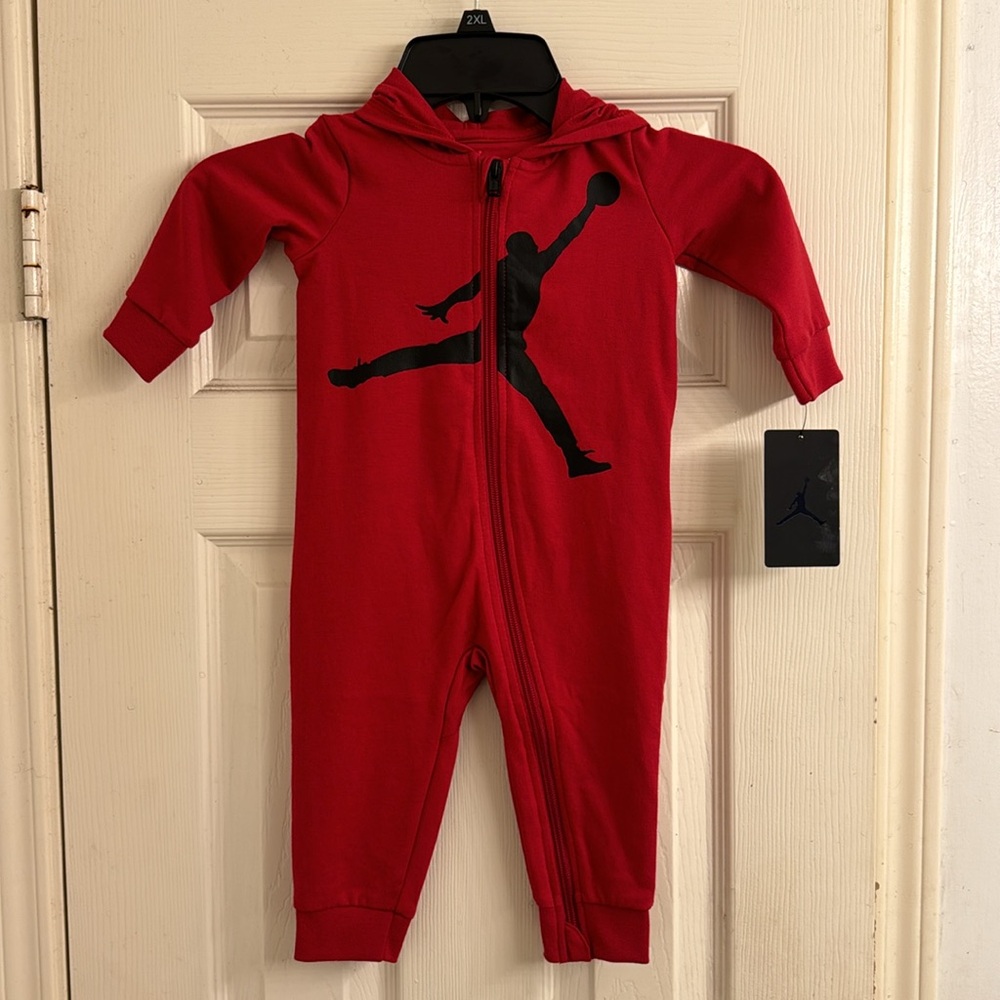 Jordan Baby zipped Hoodie Coveralls - Picture 3 of 9